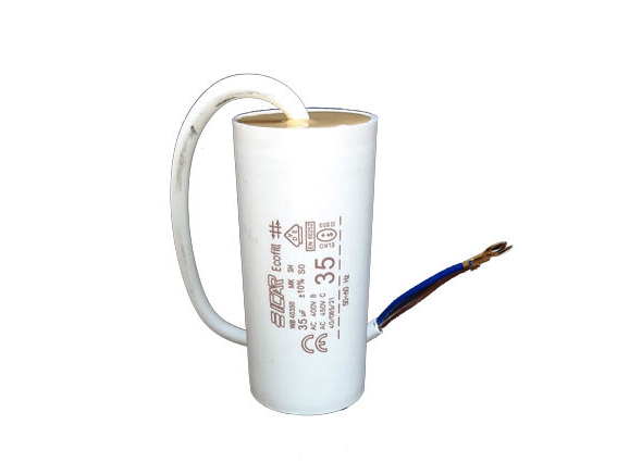 خازن 35 میکروفاراد 450VAC سیم دار ECAR