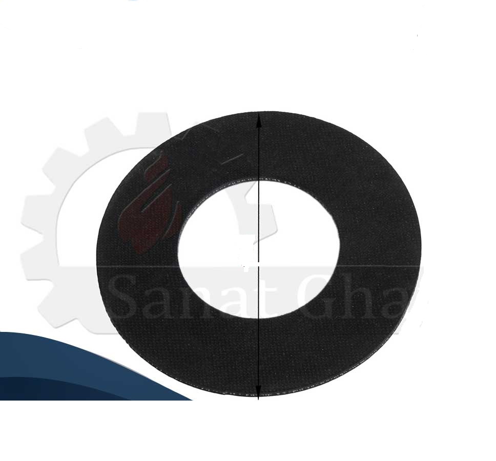 گسکت (واشر) لاستیکی منجید دار 4 اینچ با ضخامت 3 میلیمتر