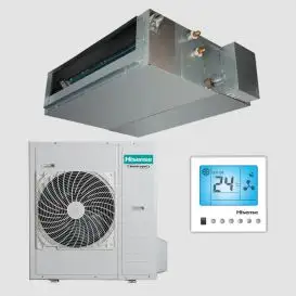 داکت اسپلیت کانالی سقفی سرد و گرم 24000 اینورتر هایسنس مدل HID-24 (Double Heat Source)