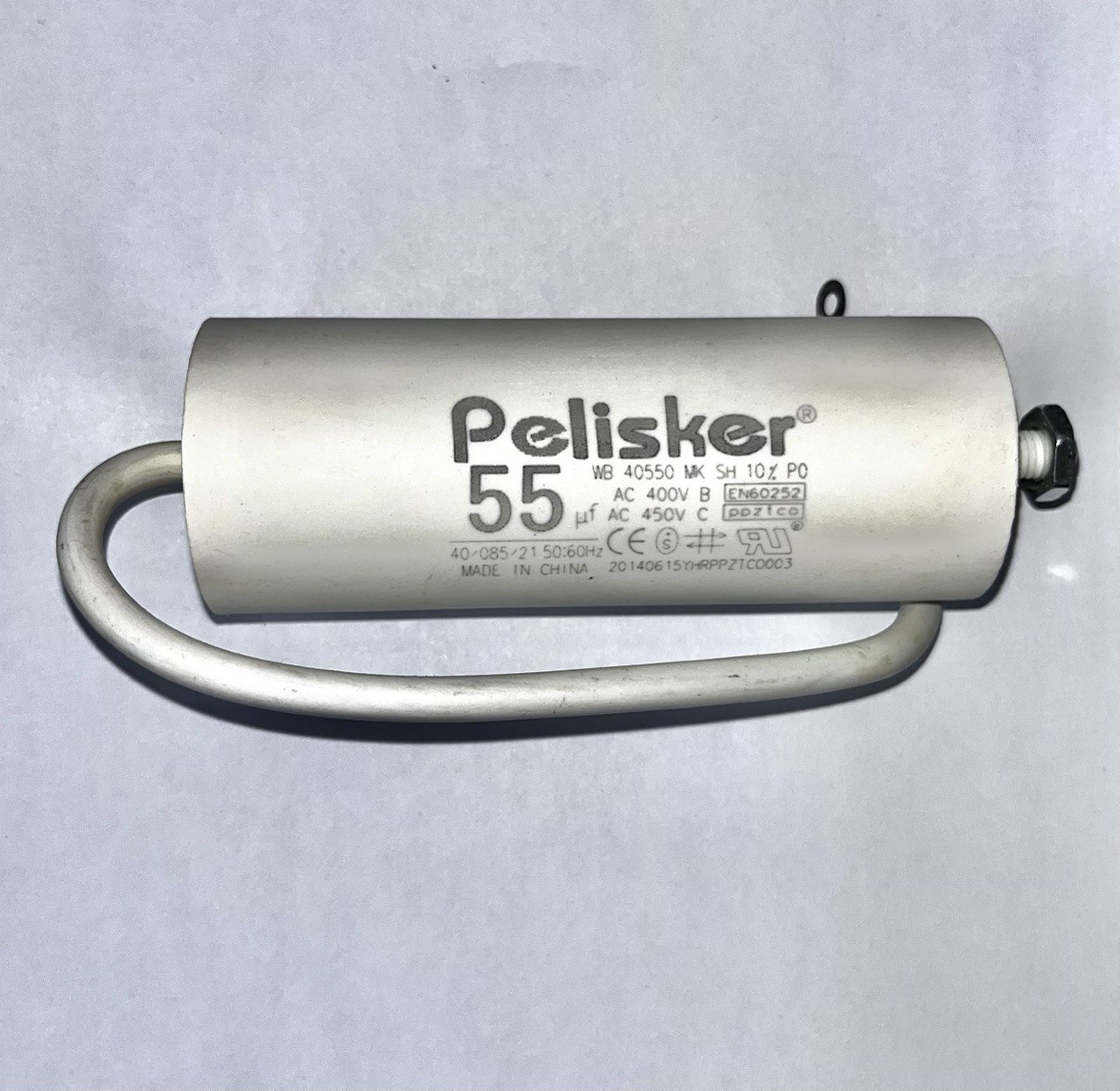 خازن 55 میکروفاراد 450VAC سیم دار PELISKER