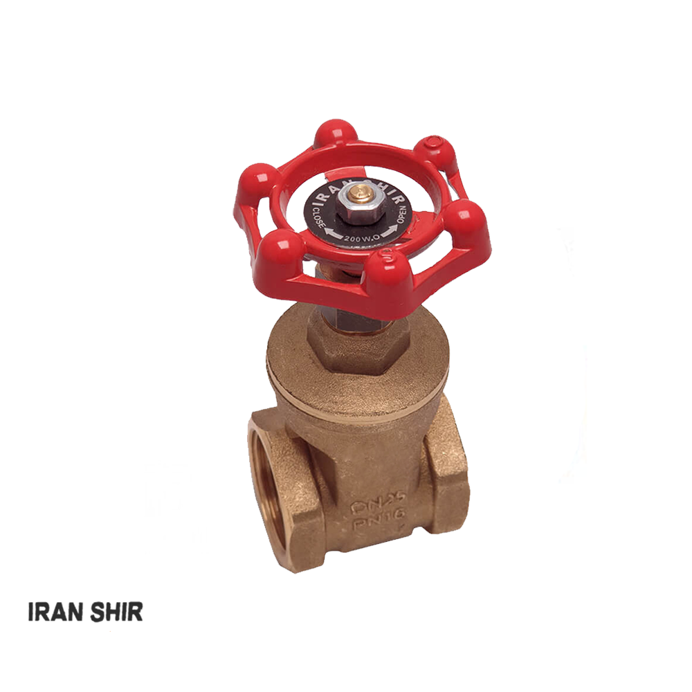 شیر فلکه برنجی 2 اینچ ایران شیر DN50 PN16