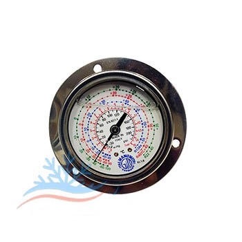 گیج روغنی فشار ایتال مانومتر ایتالیا 500PSI مخصوص گاز R22 و R407 و R134